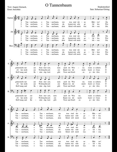 O Tannenbaum sheet music for Voice, Guitar download free in PDF or MIDI