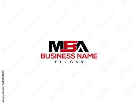 Letter MBA Logo Icon Vector Image Design For Company or Business Stock ...