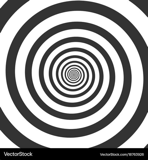 Hypnotic spiral psychedelic swirl Royalty Free Vector Image