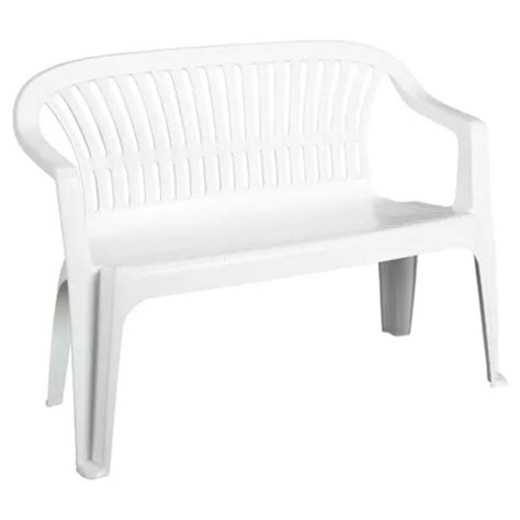 Buy Plastic Garden Bench - White from our Garden Benches range - Tesco