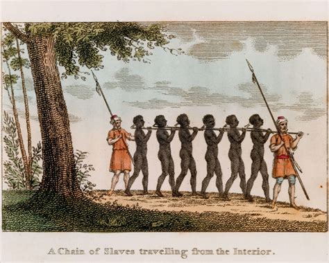 A Chain of Slaves travelling from the Interior. - Encyclopedia Virginia