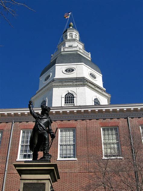 Maryland State House dome and Baron DeKalb statue, Annapol… | Flickr