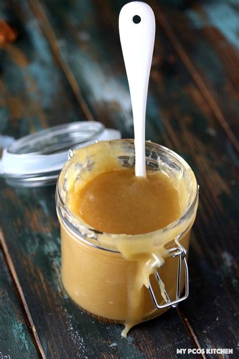 Sugar Free Low Carb Caramel Sauce - My PCOS Kitchen - Creamy caramel ...