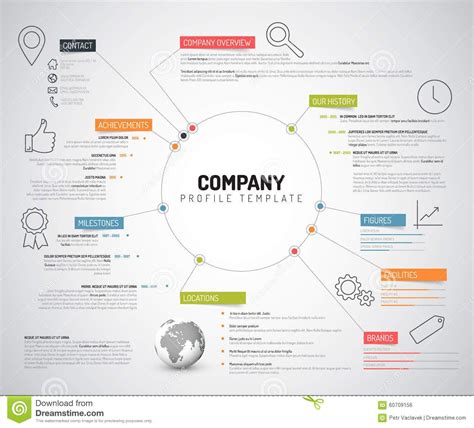 Vector Company Infographic Overview Design Template - Download From ...