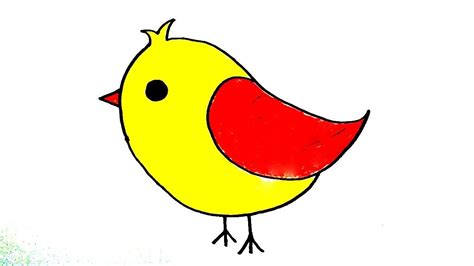 Easy Way For Kids To Draw A Bird Drawings Drawing For Kids Bird | Images and Photos finder