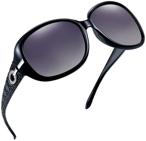 Joopin Polarized Sunglasses for Women Vintage Big Frame Sun Glasses ...