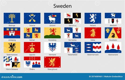 Sweden Provinces Maps Vector Illustration | CartoonDealer.com #31593304