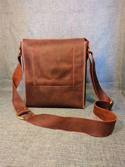 Rustic Brown Leather Satchel - Etsy