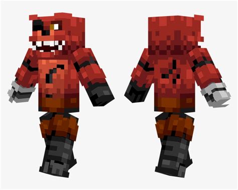 Download Foxy - Fnaf 1 Foxy Minecraft Skin - HD Transparent PNG - NicePNG.com