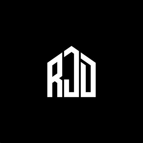 RJD letter logo design on BLACK background. RJD creative initials letter logo concept. RJD ...