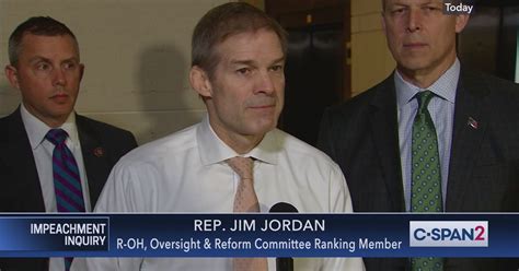 Representative Jim Jordan on Impeachment Inquiry and Vindman Testimony ...