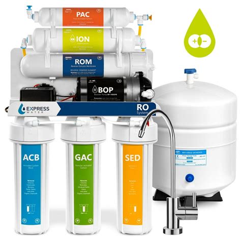 Deionization Reverse Osmosis Water Filtration System – RO DI w/ Pump ...