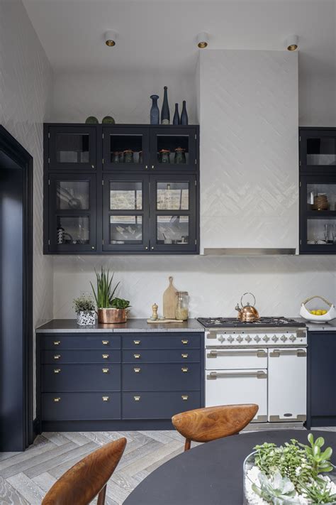 Navy blue kitchen designed by Gunter & Co Interiors.