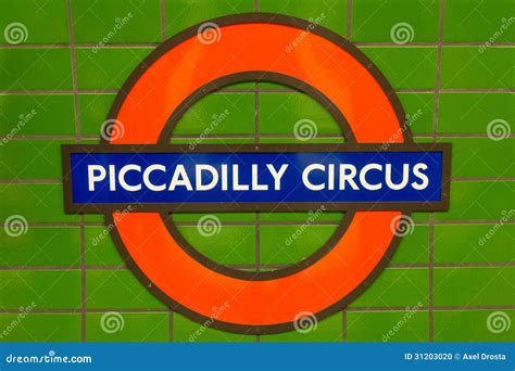 Piccadilly Circus Subway Sign Editorial Image | CartoonDealer.com #31203020