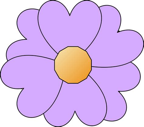 Clipart - simple-purple-flower