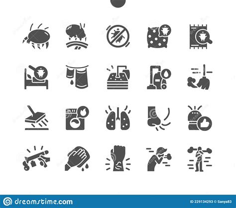 Dust Mites. Mattress Cleaning. Purified Air. Dust Mite in Bed Stock Vector - Illustration of ...