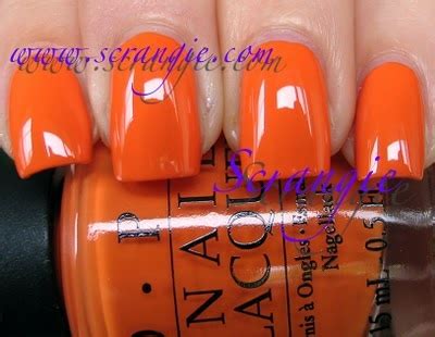 OPI Flit A Bit (Bright Citrus Orange) | Nail polish, Opi, Coral nail polish