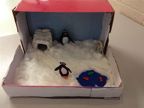 Penguin habitat diorama made by gr.4 student Science Projects, School ...