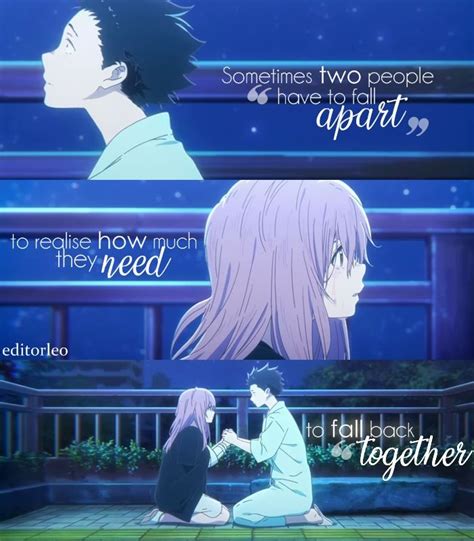 Anime : Koe No Katachi Anime Quotes | Anime love quotes, Anime quotes ...