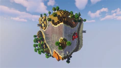 Planet Earth Survival map for Minecraft 1.13.2 - survive on a small planet