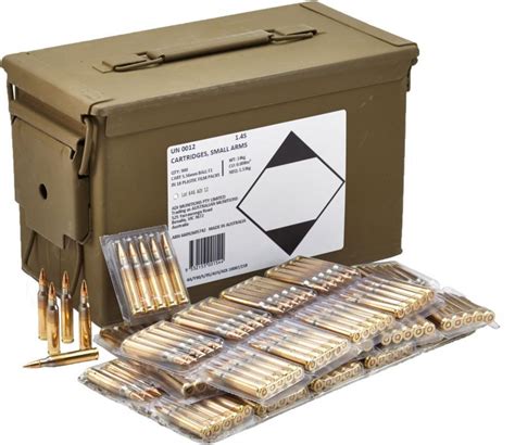 Australian Defense 5.56mm 62 Gr. FMJ 900-Round Ammo Can - $329.99 (Free Shipping over $50) | gun ...