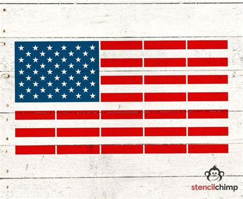 American Flag Stencil | United States of America | USA stencil | Patriotic Stencil Stencils For ...