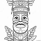 Totem Pole Coloring Page 20332 16082 sketch template