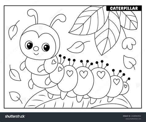 Caterpillar Outline Printable