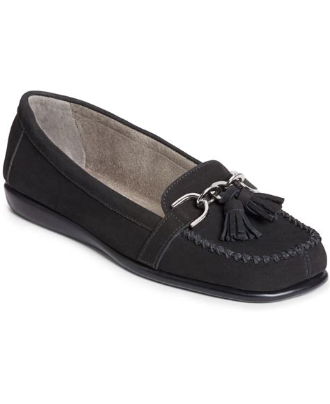 Lyst - Aerosoles Super Soft Flats in Black