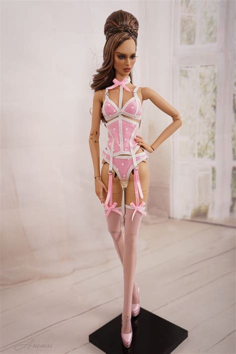 Pink lingerie set for Ficon 1 | Lingerie for dolls Ficon doll | "An-em-os" Anna Lipka Doll ...