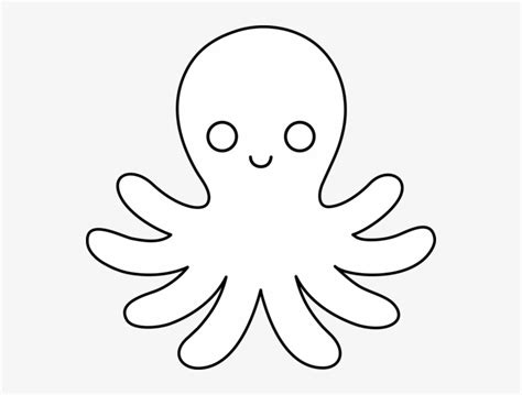 Vector Royalty Free Stock Octopus Best Black White - Octopus Outline - Free Transparent PNG ...