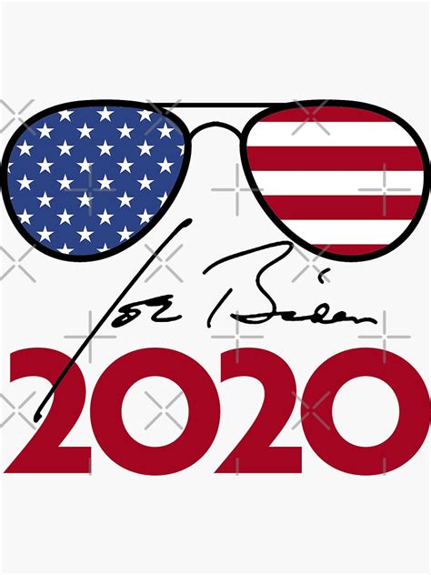 "Joe Biden Aviators" Sticker for Sale by popdesigner | Redbubble