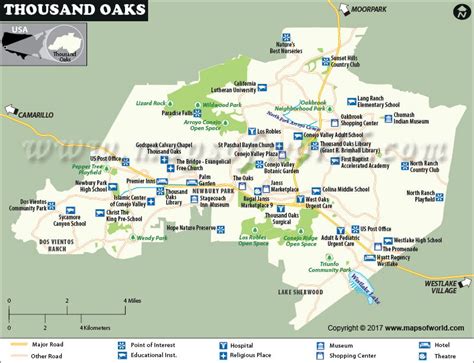 Thousand Oaks Map | vlr.eng.br