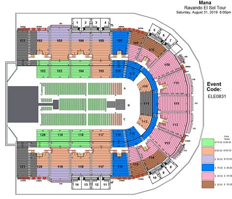 Concerts Laredo TX | Live Music Laredo TX | Sames Auto Arena: Seating Maps