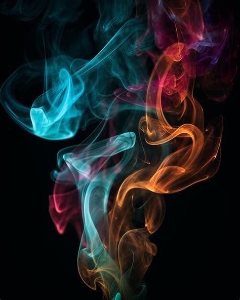 Premium AI Image | A poster with a color smoke effect