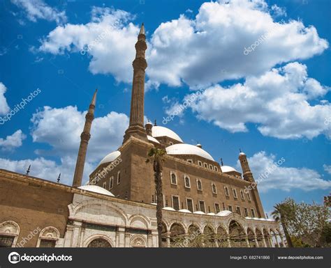 Mohamed Ali Mosque Egypt Exterior Interior Sunny Day – Stock Editorial ...