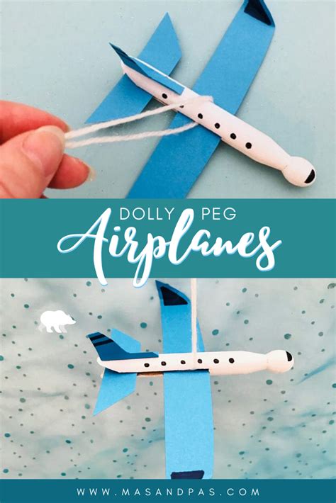 Dolly peg airplane craft for kids | Recycled crafts kids, Airplane ...