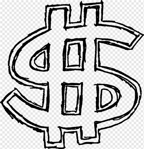 Dollar sign Drawing Money, drawing, text, united States Dollar ...