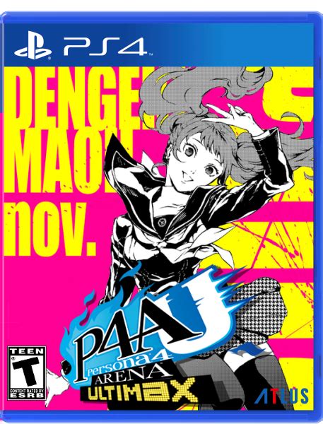 Persona 4 Arena Ultimax Rise PlayStation 4 Box Art Cover by Tyrese Ratkovcic