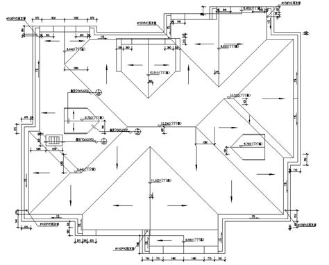 Roof Plan Working Drawing DWG File | Roof plan, Hip roof design, Roof design