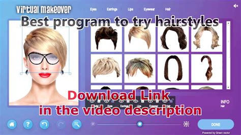 Try hairstyles online and offline - YouTube