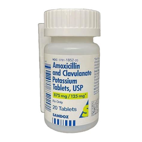 Rx Amoxicillin & Clavulanate Potassium Tablets, 875mg/125mg, 20 ct - Lambert Vet Supply | Dog ...