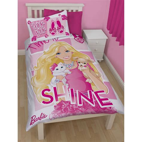 BARBIE 'SHINE' DUVET COVER SET NEW OFFICIAL BEDDING | eBay