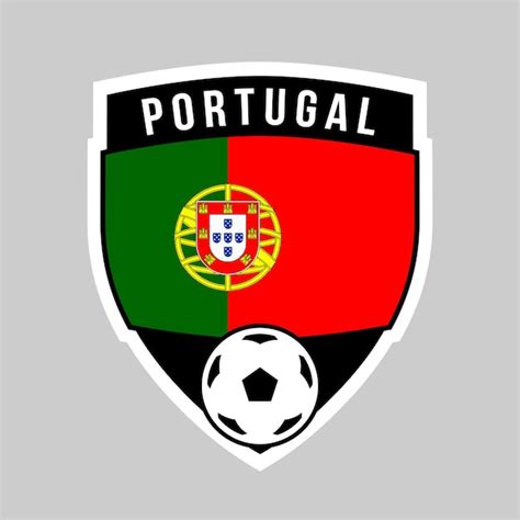 Premium Vector | Portugal Shield Team Badge for Football Tournament