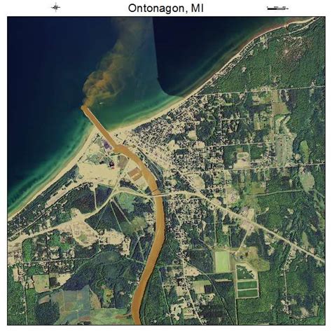 Aerial Photography Map of Ontonagon, MI Michigan