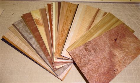 Wood Veneer Sample Kit = 50 Pieces 4" x 9" - JSO Wood Products