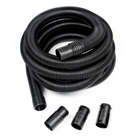 RIDGID 2-1/2 in. x 13 ft. Dual-Flex Tug-A-Long Locking Vacuum Hose for RIDGID Wet/Dry Shop ...