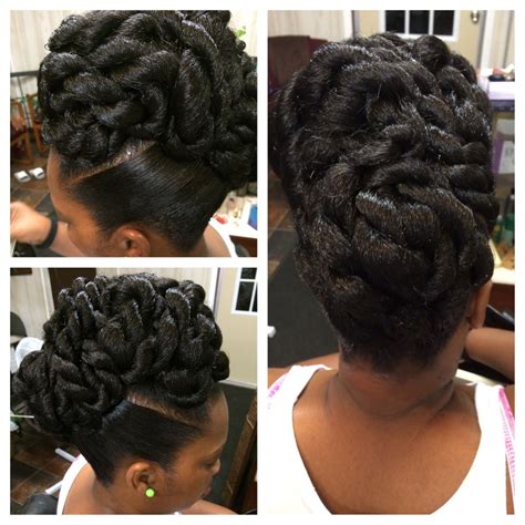 Black Hairstyles Twist Updos