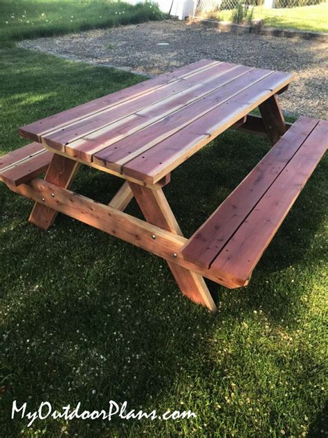 8 foot Picnic Table - DIY Project | MyOutdoorPlans