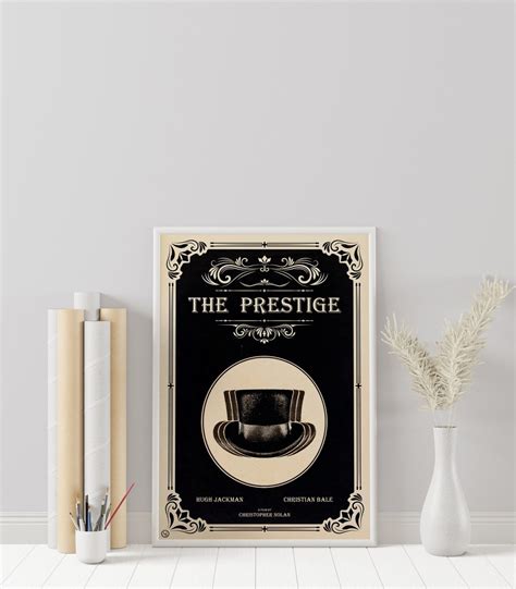 The Prestige Poster Christopher Nolan Minimalist Movie - Etsy